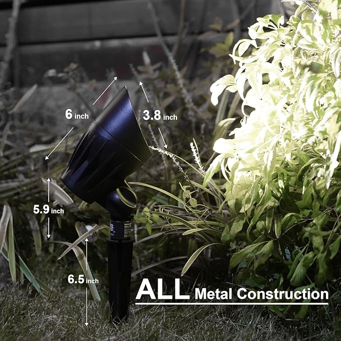GOODSMANN Low Voltage Spot Light Landscape Lighting 5W LED 6500K for Outdoor Lighting with Metal Spike and | Lumora