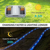 AGPTEK Solar Driveway Lights 4 Pack, Solar Deck Lights Outdoor Dock Marine Lights LED Dock Lights Solar Powered | Lumora