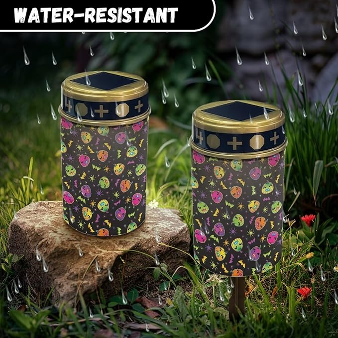 Colorful Pumpkin Garden Solar Light Pathway Solar Lights Solar Yard Lights Waterproof Solar Outdoor Lights for Cemetery Landscape Path Lights LED Solar Lamp for Yard