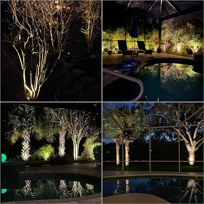 VENUS MANUFACTURING 24 Pack Low Voltage Landscape Spotlight 20W Halogen Outdoor Landscape Lighting Kits 145 Lumen | Lumora