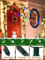 C9 LED Christmas Lights Outdoor 25Ft Outdoor Christmas Decorations String Light Waterproof with 26 C9 LED | Lumora