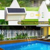ROSHWEY Solar Lights Outdoor, 10 Pack 30 LED Fence Lights Waterproof Solar Powered Deck Post Lamps Stainless Steel | Lumora