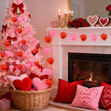 8.5Ft Valentines Day Decorations, Red & Pink Heart String Lights with 10 LED Clear Red and Pink Heart Lights | Lumora