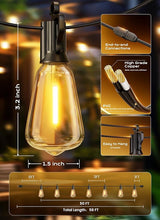 Brightown Outdoor String Lights, 50FT 18+1 LED ST38 LED Patio Lights Shatterproof, Dimmable IP65 Waterproof | Lumora