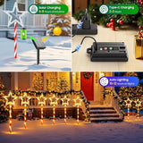 12 Pack Christmas Decorations Outdoor, Twinkling Big Star Solar Christmas Lights with 180 Bright LED and 10 | Lumora