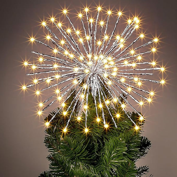 Twinkling Starburst Christmas Tree Star Topper Fairy Light 40 of 160 LED Lights - Outdoor Lighting Accessory | Lumora