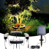 Solar Palm Tree Lights Outdoor, 2000MAH Ring LED Landscape Uplights for Tree, IP65 Waterproof, 2-In-1 | Lumora