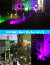 OurLeeme Lawn Flood Light Stake, 2-in-1 Waterproof Outdoor Remote controlle Landscape Lighting Spotlight Wall Light | Lumora