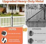 6 Pack String Light Poles, 5 Ft Light Poles for Outside, Thickened Metal Poles for Outdoor String Lights, Light | Lumora