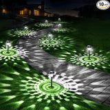 10 Pack Ultra Bright Solar Lights Outdoor Waterproof, from Dusk to Dawn Up to 12H Solar Light for Outside, Auto | Lumora