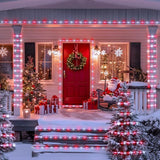 JMEXSUSS 200 LED Solar Rope Lights, 72ft IP 65 Outdoor Waterproof Christmas Lights with 8 Modes, Red and White for | Lumora