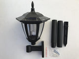 Solar Hexagon Wall Mount and Stakes Landscape Light with 6 Bright SMD White Color LED | Lumora
