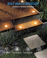 HIBOITEC Low Voltage Deck Lights Recessed Kit with Transformer Dimmable Timer and Photocell Sensor Outdoor LED Deck | Lumora