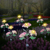 Solar Outdoor Lights, Hydrangea Garden Lights, Waterproof Garden Lawn Lamps, Inserted Flower LED Light for Yard | Lumora