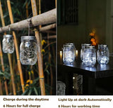 Decorman Solar Mason Jar Lid Lights, 6 Pack 20 LED Waterproof String Fairy Star Firefly Jar Lids Lights for Patio | Lumora