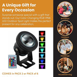 12Vmonster Color Changing RGB IP68 LED Outdoor Spot Light – 12V 10W Waterproof Garden Lighting – Multicolor | Lumora