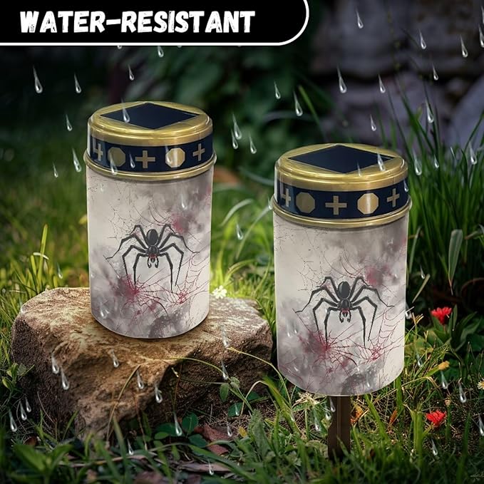 Spider Solar Garden Light Outdoor Waterproof Solar Garden Light Solar Lights for Outside Yard Path Walkway Driveway Solar Garden Lights Yard Pathway