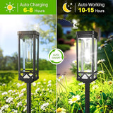 KOOPER Taller Solar Pathway Lights Outdoor, 4 Pack Upgraded Brighter Solar Garden Lights Solar Powered, Up to 15 | Lumora
