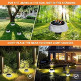 Solar Driveway Lights 4 Pack, Outdoor LED Deck Lights, Solar Powered Waterproof Outdoor Waterproof Road Markers for | Lumora