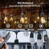 1-Pack 150 ft Outdoor String Lights with Remote Patio Lights Weatherproof, 45+3 Spare S14 Shatterproof Warm 2200K | Lumora