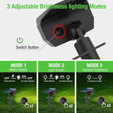[ 8 Pack/56 LED ] Solar Lights Outdoor Motion Sensor, Spot Landscape Lighting with 3 Modes, Waterproof Spotlights | Lumora