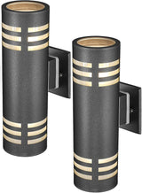 TENGXIN Outdoor Exterior Wall Light,Up and Down Cylinder Modern Porch Light,Stainless Steel 304 and Toughened | Lumora