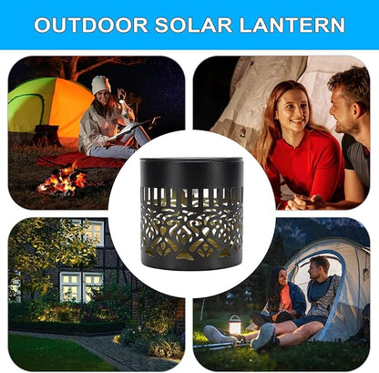 Solar Outdoor Lamp, Hollow Rotating Design, 8.4x8.4x8.6cm, Solar Man-dala Lights, Deck Step Wall Lights, Ambient Lighting Decor, for Garden Patio Walkway