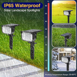 nipify 10 Pack Solar Spot Lights Outdoor Color Changing, 7 Modes Halloween RGB Solar Powered Waterproof Spotlight | Lumora