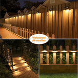 VOLISUN Solar Deck Lights ,7 Colors&Warm White Outdoor 4-Pack Waterproof Led Color Glow Solar Lights for | Lumora