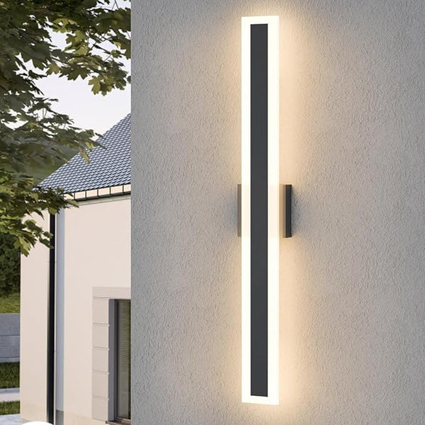 LamQee 31.5 Inch Long Outdoor Wall Lights Modern Exterior Lighting Fixtures for House, Waterproof 3000K 24W 1200LM | Lumora