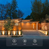 LEONLITE 7W 5CCT Well Lights Landscape LED In Ground, 12-24V AC/DC Low Voltage, CRI90 IP67 Inground Well Lights | Lumora