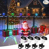 Solar Christmas Fence Lights Outdoor Decor, Waterproof Patio Lights with RGB Color Changing for Holiday & Halloween | Lumora