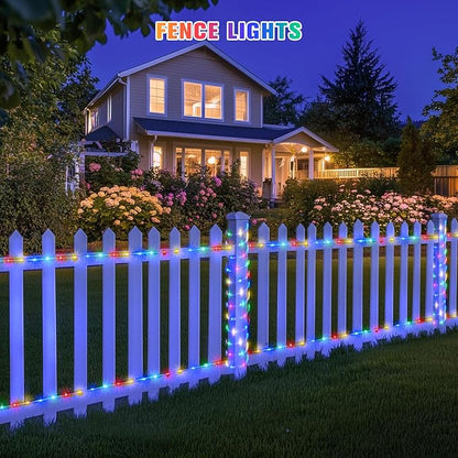 JMEXSUSS 2 * 200 LED Solar Rope Lights, 66ft IP 65 Waterproof Camping Light Outdoor, 8 Modes Trampoline Accessories Solar Trampoline Lights for Camp Ladder Slide Tent (Multicolor)