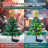 Upgraded Solar Outdoor Christmas Tree Lights Multicolor, 800mA Solar Powered Outdoor Lighted Xmas Tree Waterproof | Lumora