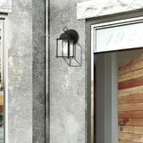 Livex Lighting 7506-14 Frontenac Traditional 1-Light Outdoor Wall Lantern with Clear Beveled Glass Shades, 8" x | Lumora
