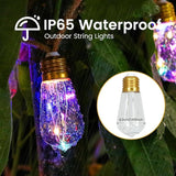 2Pack Solar Outdoor String Lights 24FT Vintage Rope Hemp Solar Lights with 20 Shatterproof Bulbs,8 Modes Solar | Lumora