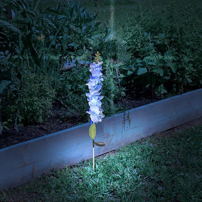 UPKOCH Solar Lawn Lamp LED Violet Solar Garden Stake Light 75cm Waterproof Yard Landscape Path Lighting for Outdoor Decoration Random Color