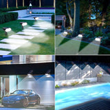 LYHOPE Solar Spot Light Outdoor, 49 LED Lights for Outside, 2 Modes Solar Powered Spotlights, Waterproof Pathway | Lumora