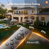 addlon 200FT Outdoor String Lights LED with Remote Dimmable Patio Lights Waterproof Shatterproof Edison Bulb for | Lumora