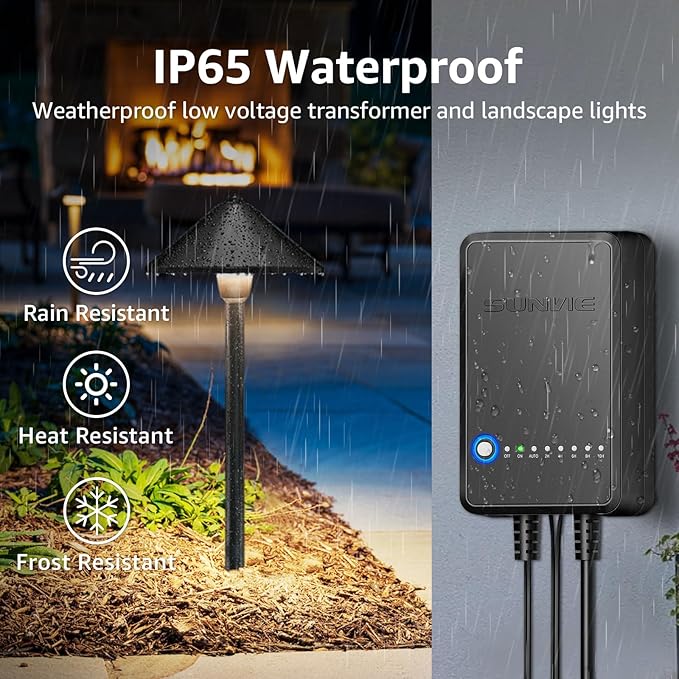 SUNVIE All-In-One LED Low Voltage Landscape Lighting Kit, 8 Pack Pathway Lights with Connector Transformer and | Lumora