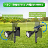 Solar Spot Lights Outdoor Waterproof 180° Adjustable Solar Powered Landscape Lights for Yard 4 Lighting Modes Solar | Lumora