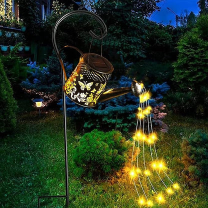N\A Yevheniy Solar Butterfly Garden Light,Solar Watering Can Lights Outdoor Garden Ornaments Waterproof for Pathway Yard Lawn Patio Landscape Decor