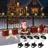 Solar Christmas Fence Lights Outdoor Decor, Waterproof Patio Lights with Warm White Color for Holiday & Halloween | Lumora