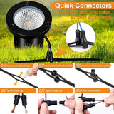 Landscape Lighting - 10W RGB Landscape Lights with Color Changing, 12V-24V Waterproof Outdoor In-Ground Lights for | Lumora