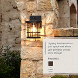 Quoizel Asheville Outdoor Wall Lantern, 10.5 Inch 1-Light Seaside Armour Oil-Rubbed Bronze Wall Sconce, Industrial | Lumora
