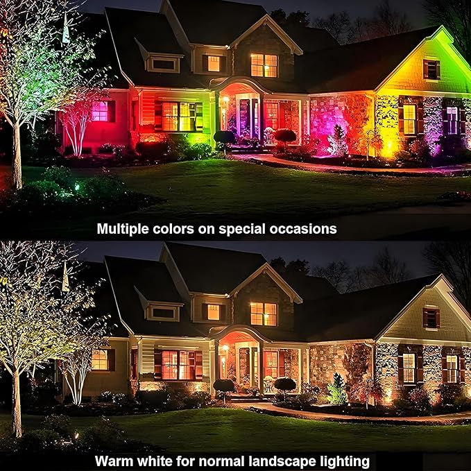 RGB Low Voltage Landscape Lights LED Color Changing Well Lights, Outdoor In Ground Light Waterproof Spotlights | Lumora