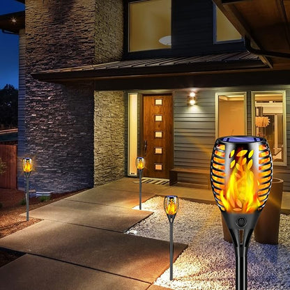TomCare Solar Lights Outdoor Upgraded Bright Solar Pathway Lights for Path Lawn Patio Yard Walkway