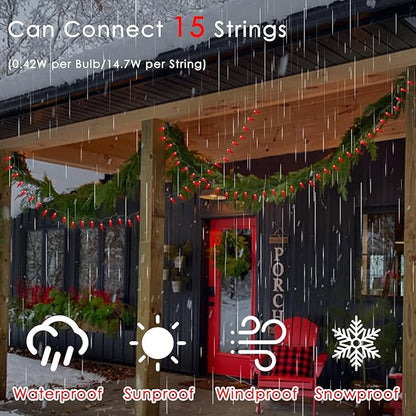 SUNSGNE Chili Pepper Christmas String Lights, 13.6FT Cinco De Mayo Lights with 35 Red Hot Chili Pepper Lights, Red Decorative String Lights for Outdoor Indoor Kitchen Patio Party Cinco De Mayo Decor