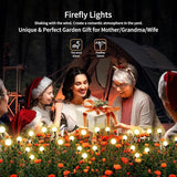 Solar Lights Outdoor Waterproof 4 Pack of 32 LEDs Garden Patio Firefly Decoration Unique Gifts Women Grandparents | Lumora