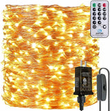 132 Feet 400 LEDs Copper Wire String Lights with Switch, Christmas Lights Indoor - Decorative Outdoor Light | Lumora